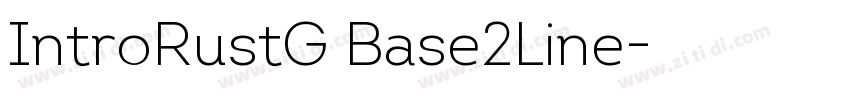 IntroRustG Base2Line字体转换